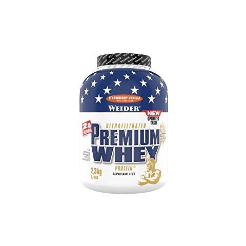 Premium Whey Proteine Del Siero Di Latte, Sapore Fragola Vaniglia - 2.3 Kg - Foto 1