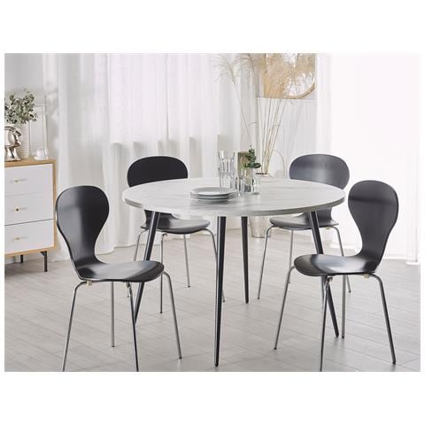 Tavolo Da Pranzo Odeon Bianco 120 Cm 120 Cm - Foto 8