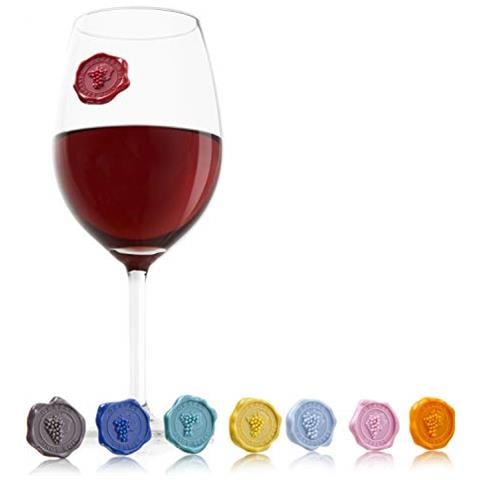 Vacu Vin 1886461 Set Segna Bicchiere Silicone 8 Unità - Foto 1