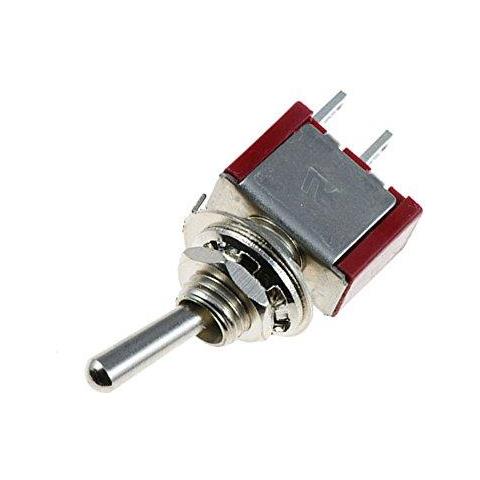 10 X On Off Miniature Toggle Precipitare Interruttore Cruscotto Spst 2pin - Foto 2