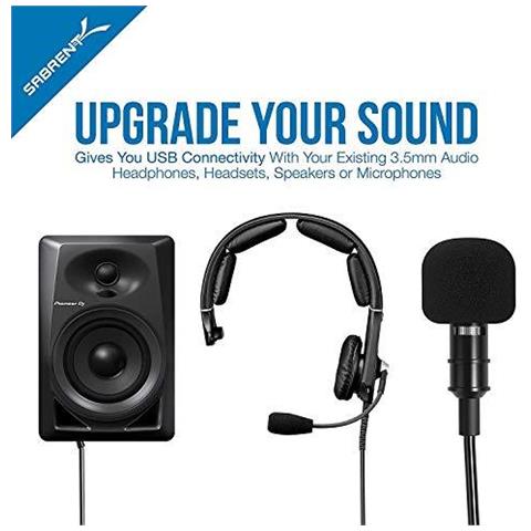 Usb Stereo Esterno Adattatore Audio Per Windows E Mac. Plug And Play Senza Necessit Di Driver. (au-mmsa)  - Foto 4