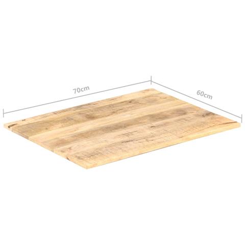 Piano Tavolo In Legno Massello Di Mango 15-16 Mm 70x60 Cm - Foto 2