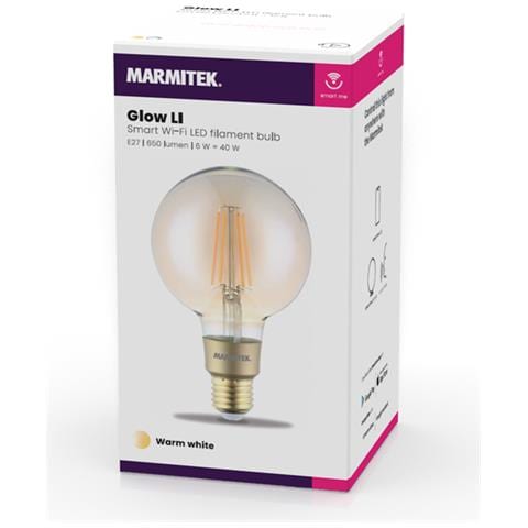 Marmiteck Glow Li Lampadina Intelligente 6w Trasparente Wifi Giallo - Foto 2