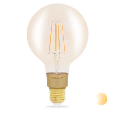 Marmiteck Glow Li Lampadina Intelligente 6w Trasparente Wifi Giallo - Foto 3