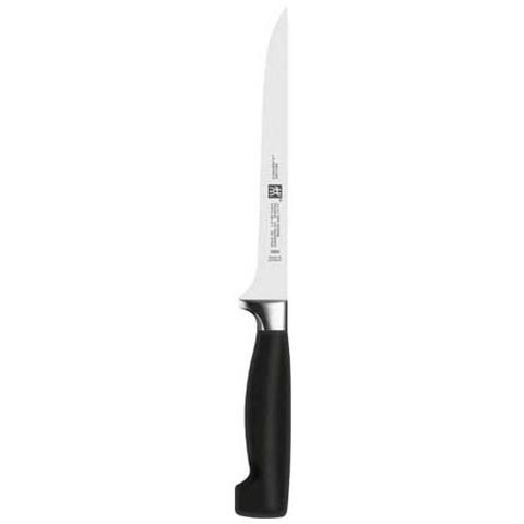 Coltello per Filettare in Acciaio Lunghezza 18 cm Colore Nero e Argento - Linea Four Star - Foto 1