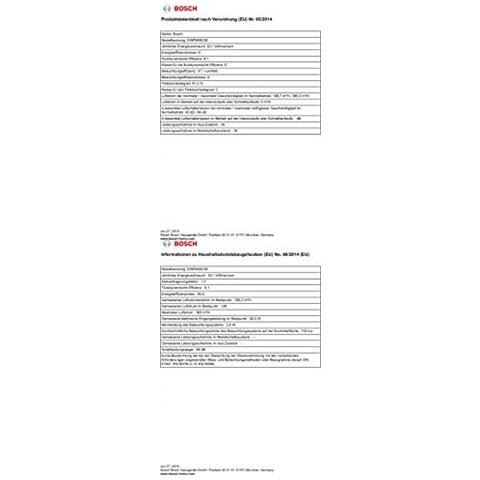 Serie 2 DWP64BC50 cappa aspirante 360 m³ / h Cappa aspirante a parete Acciaio inossidabile C - Foto 8