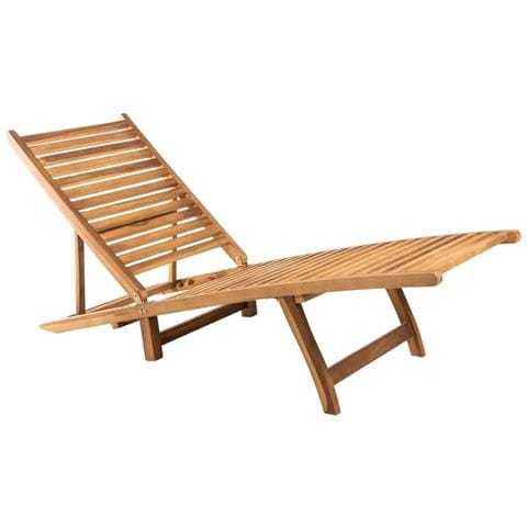 Lettino Prendisole in Legno Massello di Teak - Foto 1