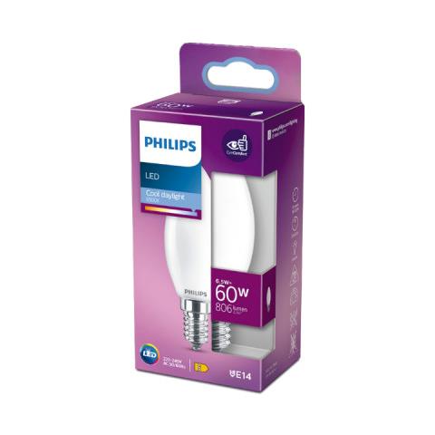 Led Lampadina A Candela - Eyecomfort - 6,5w - 806 Lumen - 6500k - E14 - 93011 - Foto 2