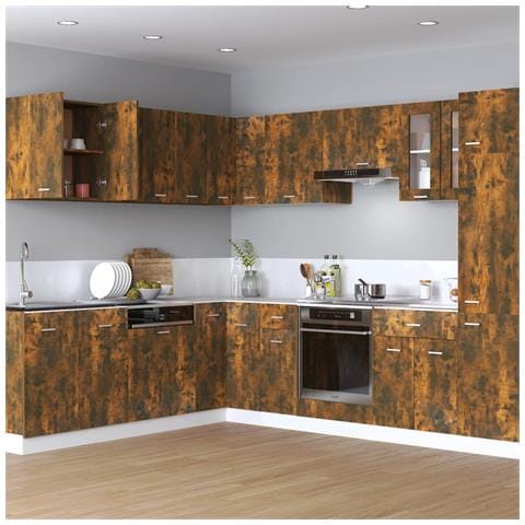 Mobile Pensile “Lyon” Rovere Fumo 60x31x60 cm in - Foto 10