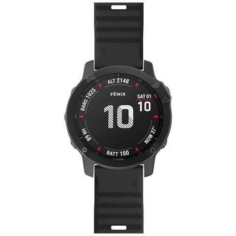 Bracciale Garmin Fenix / Forerunner / Approach / Quatix Nero - Foto 10