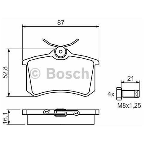 Kit Pastiglie Freno 986494399 - Foto 1