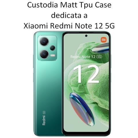 Custodia Tpu Silicone Cover Case Per Xiaomi Redmi Note 12 5g Black - Foto 2