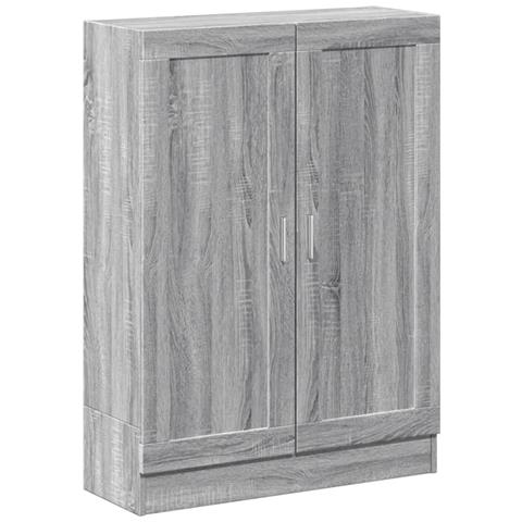 Libreria Grigio Sonoma 82,5x30,5x115 Cm In Legno Multistrato - Foto 1