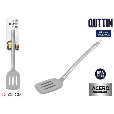 Spatola Per Piastra Acciaio Inossidabile Silicone (35 X 8 Cm) - Foto 3