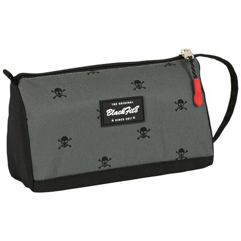 Astuccio Scuola Blackfit8 Skull Nero Grigio (20 X 11 X 8.5 Cm) (32 Pezzi) - Foto 5