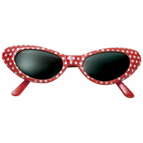 Occhiali Da Sole My Other Me Rosso Taglia Unica Anni 50 - Foto 1