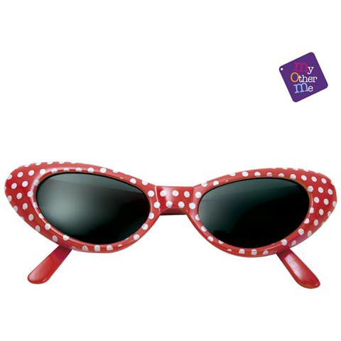 Occhiali Da Sole My Other Me Rosso Taglia Unica Anni 50 - Foto 2