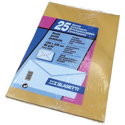 Busta Da Lettera 23 X 32 Gialla - S /finestra 25 Pz - Foto 1
