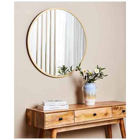 Specchio Coust 80 Cm 80 Cm Oro - Foto 1