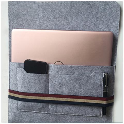 Borsa Per Tablet Borsa Per Computer In Feltro Da Ufficio Set Da 3 Pezzi Grey - Foto 4