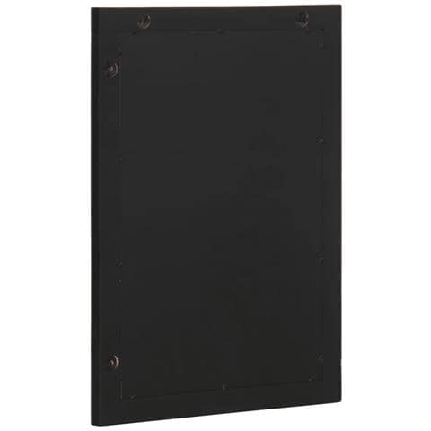 Specchio Da Bagno Nero 50x70x2,5 Cm Legno Multistrato E Ottone - Foto 3