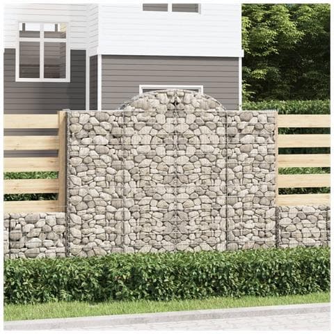 Cesti Gabbioni Ad Arco 18 Pz 200x50x160/180 Cm Ferro Zincato - Foto 1