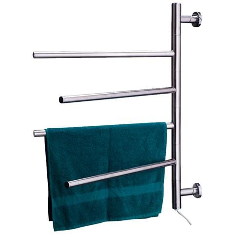 Scaldasalviette Termoarredo Elettrico Riscaldato 50 W Da Bagno Parete 4 Elementi - Foto 1