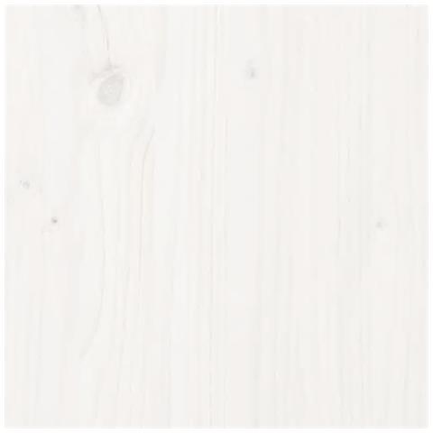 Set Salotto da Giardino 4 pz Bianco in Legno Massello di Pino - Foto 6