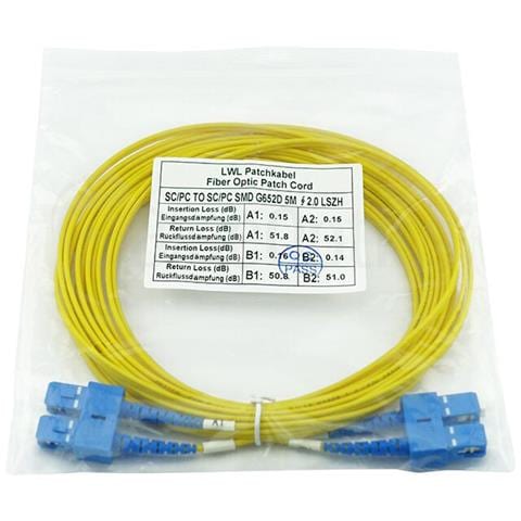 SFP3232BU15MK cavo InfiniBand e in fibra ottica 15 m SC Giallo - Foto 2