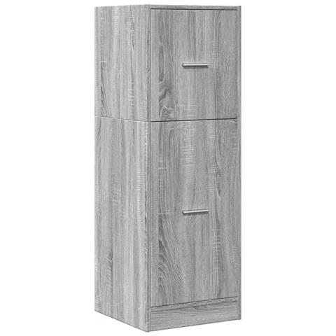 Armadietto Da Farmacia Grigio Sonoma 40x41x118 Cm In Truciolato - Foto 3