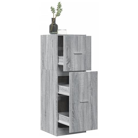 Armadietto Da Farmacia Grigio Sonoma 40x41x118 Cm In Truciolato - Foto 1