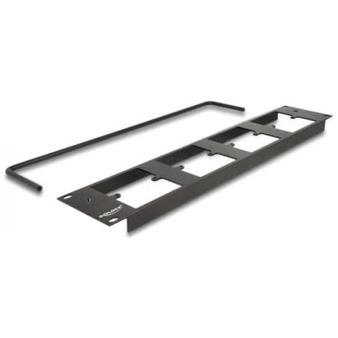 Pannello Patch Tipo-d Da 19? Con 4 Piastre Tipo-d 86 X 86 Mm E 4 Porte 2u Nero - Foto 3