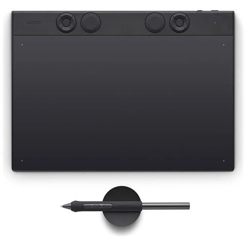 Wacom Intuos Pro Medium – 2025, 263 x 148 mm, USB/Bluetooth, Penna, 16:9, 1,8 m, Nero - Foto 1