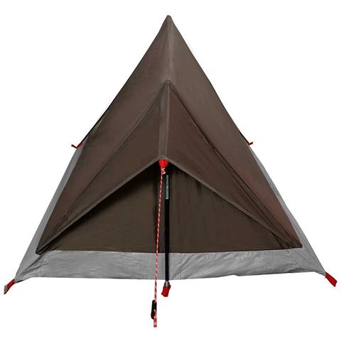 Tenda da Campeggio per 2 Persone Marrone Impermeabile - Foto 8