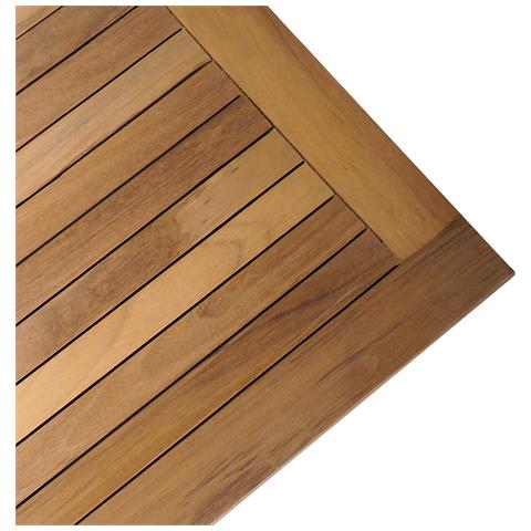 Tavolo da Giardino 60x60x30 cm Legno Massello Teak - Foto 9