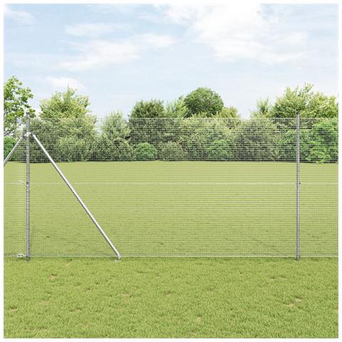 Recinzione in rete saldata con 13 posti a spillo 1.5x50 m Acciaio galvanizzato - Foto 2