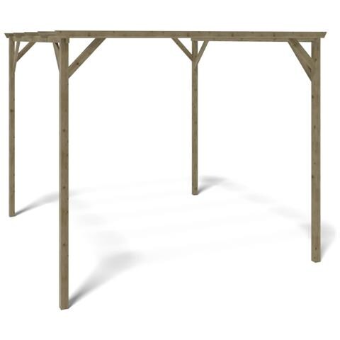 Tettoia Posto Auto Coperto In Legno 3x3 M - 9 M2 - Foto 1