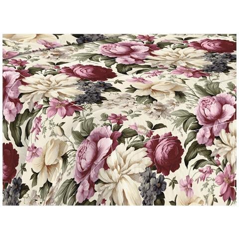Trapunta Piumone Invernale Imbottita 300gr Microfibra Diadema Flower 1 Piazza D19 Flora - Foto 2