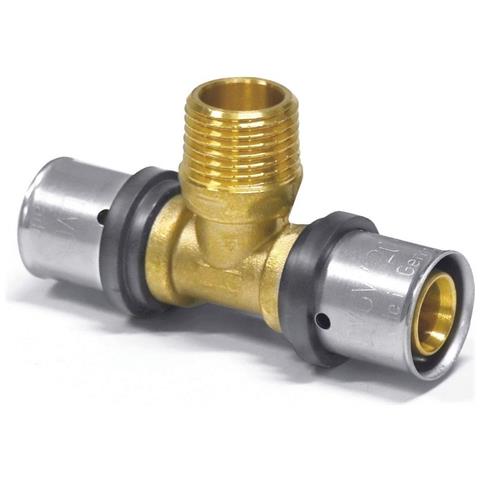 Raccordo A T Pressfitting 26 X 3 - 1/2 Ag - Foto 1