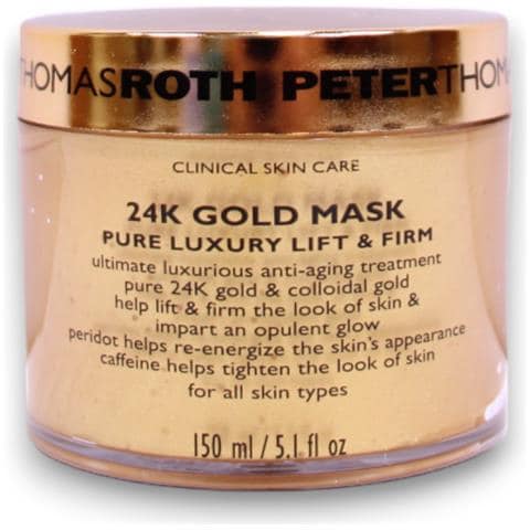 , 24k Gold Pure, Solleva E Rassoda, Maschera Crema, Per Il Viso, 150 Ml - Foto 1