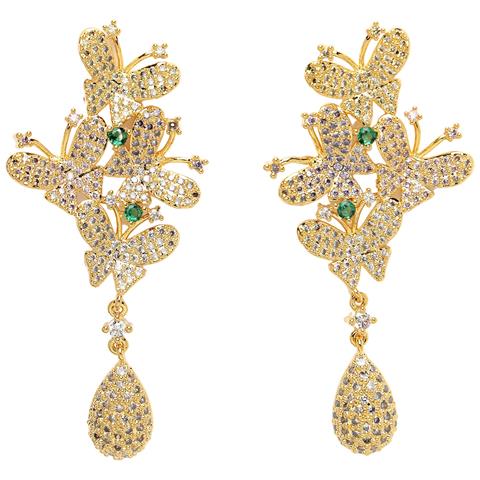 Collezione Diva Orecchini a Goccia Farfalla Lucenti in Zirconia Cubica - Foto 5