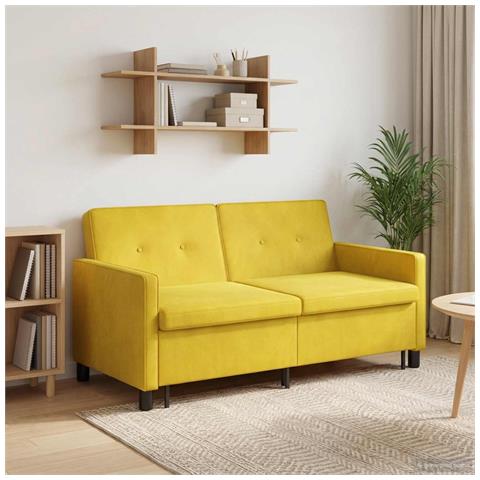 Divano letto Giallo Tessuto - Foto 2