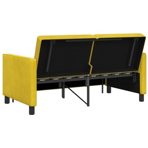 Divano letto Giallo Tessuto - Foto 9