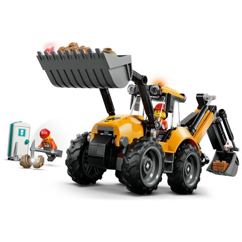 City 60480 Scavatrice da Cantiere Gialla, Veicolo Giocattolo con 2 Minifigure, Benna e Braccio Funzionanti, Regalo da 7+ - Foto 17