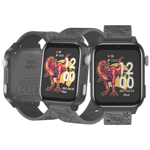 Smartwatch Per Bambini Play2 / 1.85'' 240x280, 4g /lte, Gps /lbs, Giochi Grigio - Foto 1