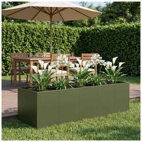 Vaso da giardino Verde Oliva 200 x 80 x 60 cm - Foto 2