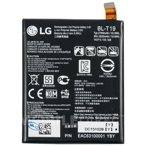 Batteria Li-ion 2700mah 10.3wh 4.35v Bl-t19 Per Nexus 5x - Foto 1