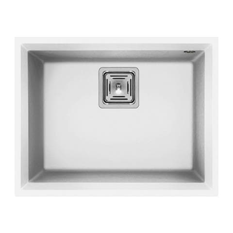 Lavello Karisma 105 Keratek Plus Sottotop 56x43 cm 1 vasca Colore Bianco Assoluto 96 - Foto 1