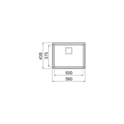 Lavello Karisma 105 Keratek Plus Sottotop 56x43 cm 1 vasca Colore Bianco Assoluto 96 - Foto 2