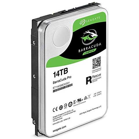 Hard Disk BarraCuda Pro 14 TB 3.5" Interfaccia Sata III 6 Gb / s Buffer 256 MB 7200 Rpm - Foto 1